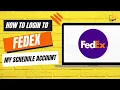 How To Login To FedEx My Schedule Account