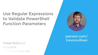 Use Regular Expressions to Validate PowerShell Function Parameters