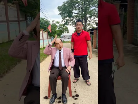 Mr. Bean shaved his head bald