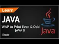 Java 8 Program to Print Even and Odd Numbers Learn Java Code