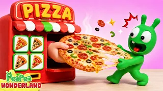 Pea Pea Gets in Trouble at the Pizza Restaurant 🍕 Cartoon for kids