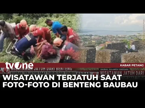 Wisatawan di Baubau Jatuh dari Benteng