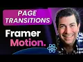 How To Create Page Transitions in React with Framer Motion in 10 Minutes