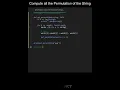 Compute all the Permutation of the String in Python Python Examples Python Coding Tutorial
