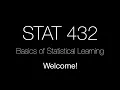 STAT 432 Welcome