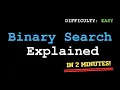 Binary Search Explained in 2 Minutes