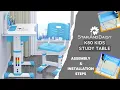Star And Daisy K80 Multi-Functional Kids Study Table Assembling Fixing Installation Steps