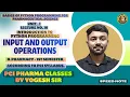 Input and Output Operations in Python Lecture 10 Python for Pharmaceutical Sciences 1st sem