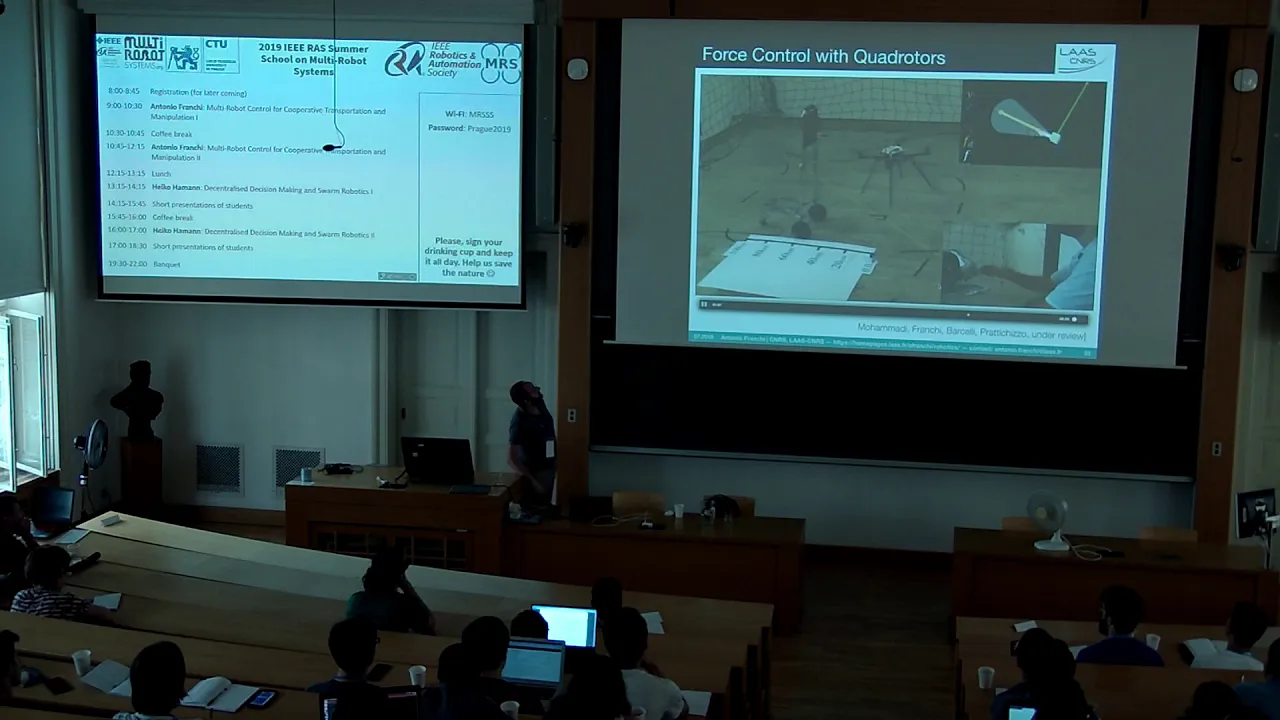 Antonio Franchi - Multi-Robot Control for Cooperative Transportation and Manipulation II