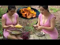 Download Lagu Alida made the super spicy orange sauce shrimp - delicious food for people who like spicy food