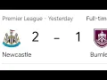 Lagu Newcastle 2-1 Burnley🔥