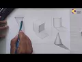 How to Shade Basic Forms - 2B Pencil Tutorial of 3d basic shapes with shading