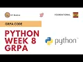 Week 8 Python GrPA Solutions Foundational Level IITM BS Data Science Degree