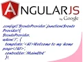 Routing and multiple page view in AngularJS