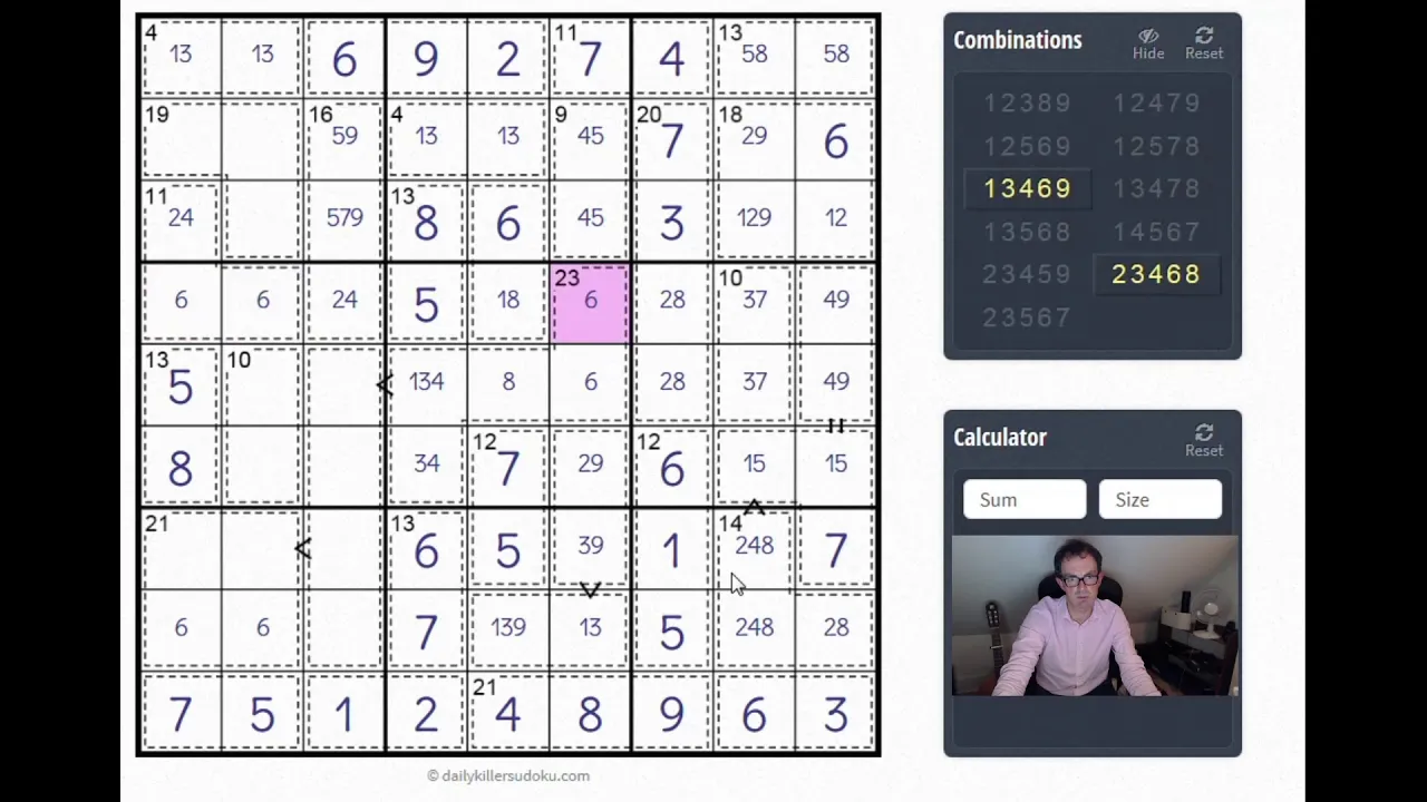 Live solve of 10/10 Difficulty Killer Sudoku (Part 2 of 2)