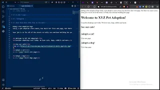 Day 2 continued - Debugging a Broken HTML Page Pet Adoption Page Walkthrough