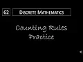 Discrete Math - 6 3 2 Counting Rules Practice