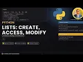 Python Tutorial Python Lists Explained Indexing Slicing List Methods