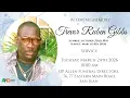 The Funeral Service of Trevor Ruben Gibbs