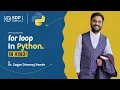 For Loop In Python in Hindi Introduction To For Loop Looping Statement in Python SDP Guruji