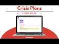 How to Create a Behavior Crisis Plan Template - Students with Special Education or Health Emergency
