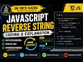 JavaScript Reverse String Program in Tamil Step-by-Step Explanation
