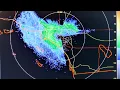 Doppler RADAR Pulsing Towards California Hurricane