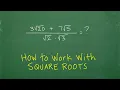 Square Roots - the rules you need to know to solve problems