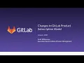 GitLab New Product Subscription Model