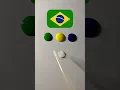Brazil Flag Color Mixing water drop