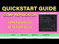 Comp Replicator CSV Driven Batch Comps - Quickstart Guide Tutorial