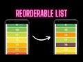 Flutter Reorderable List