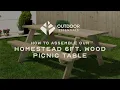 How to Assemble the Homestead 6 ft Wood Picnic Table