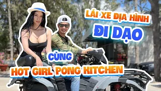 tiet cuong caused a stir when he rode an atv carrying hot girl pong kitchen around the city 