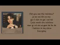 LEE JUNHO - Did You See The Rainbow [Typhoon Family OST Part.2] {Easy Lyrics}