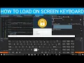 How To Display On Screen Keyboard