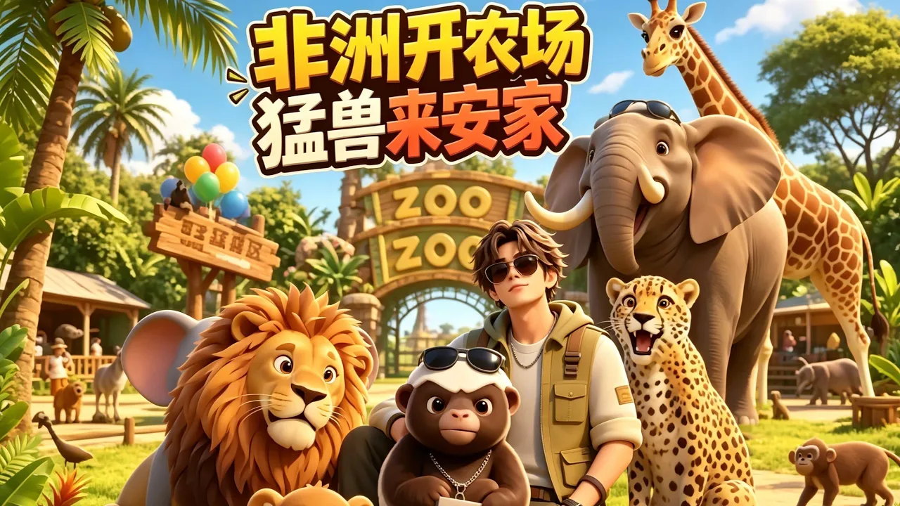 AI漫剧 非洲開農場猛獸來安家 聽懂猛獸說方言農場主人被猛獸逼瘋