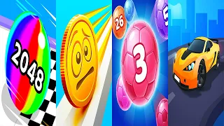 Ball Run 2048 VS Coin Rush VS Marble Run 3D VS Race Master 3D - All Levels Gameplay Ep 1