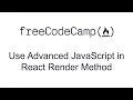 Use Advanced JavaScript in React Render Method - React