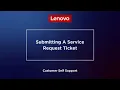Submitting A Service Request Ticket