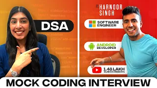 Mock Coding Interview with SinghinUSA Microsoft Software Engineer YouTuber-Data Structures Algo
