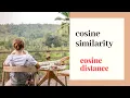 cosine similarity and cosine distance with Python Machine learning with Python