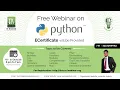 Live Python Webinar Python Programming for Beginners - Python Tutorial Day 1 20