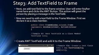 AWT Button and ActionListener Java AWT Tutorial