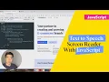 How to build Screen Reader Text Speech with JavaScript
