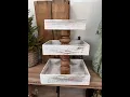 Make A Three-Tiered Tray Using Trays From Walmart