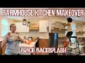 Download Lagu Full Kitchen Farmhouse Renovations Continues |  Rustic Brick Kitchen BackSplash DIY Part I