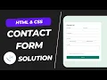 Contact Form - FrontendMentor io Challenge Solution