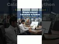 Simple Interest Calculator in Python Easy Finance Project