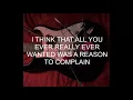 Birds Don't Sing - TV Girl//LYRICS//